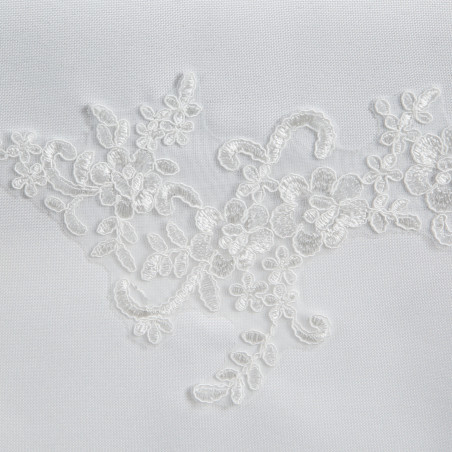 OBRUS BARI 85 X 85 CM BIAŁY - 4