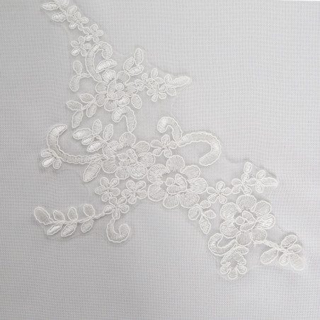 OBRUS BARI 85 X 85 CM BIAŁY - 5