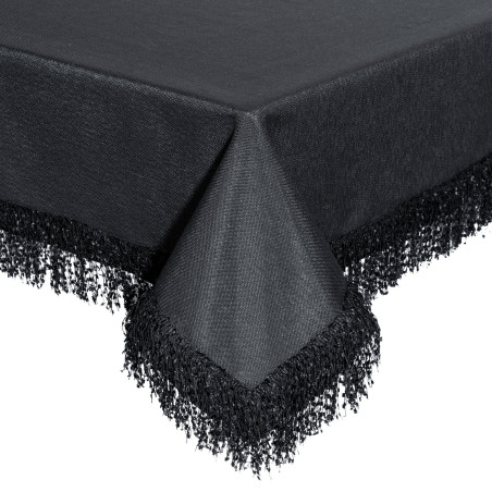 OBRUS JASPER 140 X 220 CM CZARNY - 3