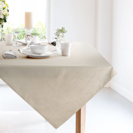 OBRUS SPARKLE 85 X 85 CM KREMOWY - 1