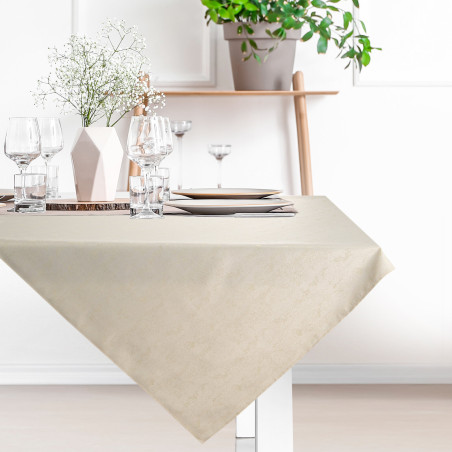 OBRUS SPARKLE 85 X 85 CM KREMOWY - 7