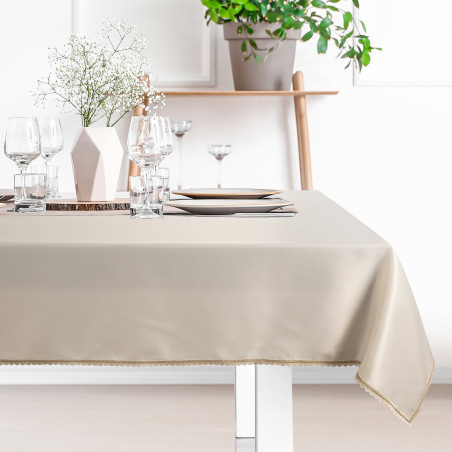 OBRUS LACE 40 X 140 CM KREMOWY - 5