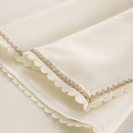 OBRUS LACE 40 X 180 CM KREMOWY - 4