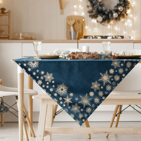 OBRUS ŚWIĄTECZNY JOY 85 X 85 CM GRANATOWY - 1