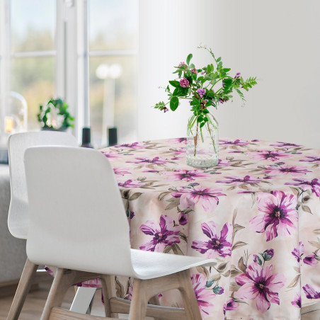 OBRUS GARDEN O 150 CM KREMOWY - 6