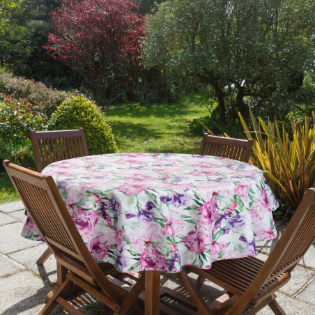 OBRUS GARDEN O 150 CM RÓŻOWY - 7