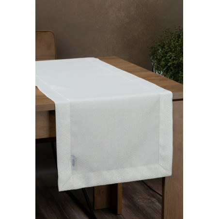 OBRUS JOWITA 40 X 200 CM BIAŁY - 1