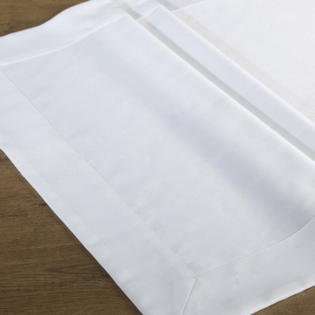 OBRUS MILA 85 X 85 CM BIAŁY - 1