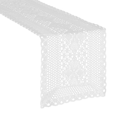 OBRUS MEGGY 32 X 140 CM BIAŁY - 2