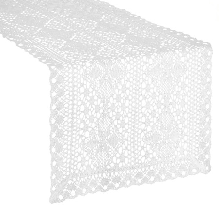 OBRUS MARY 40 X 140 CM BIAŁY - 2