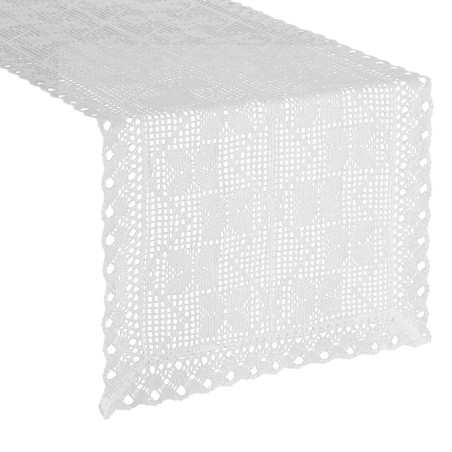 OBRUS MARTHA 40 X 140 CM BIAŁY - 2