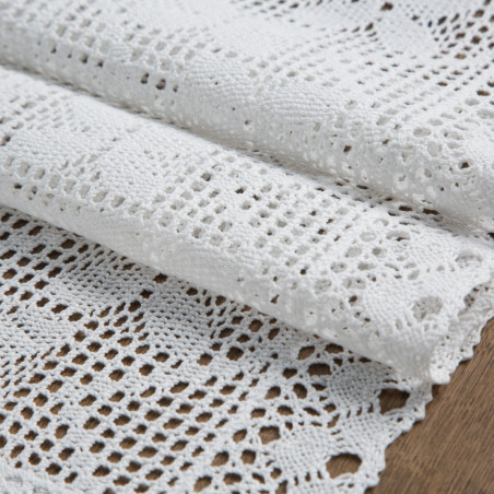 OBRUS MARTHA 40 X 140 CM BIAŁY - 4