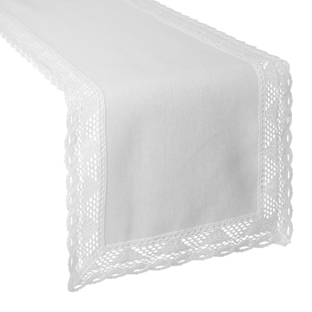 OBRUS NATALY 40 X 140 CM BIAŁY - 2
