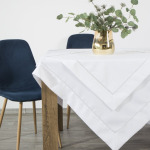 Obrus Madele 140x350cm - Biały - 6 Obrus Madele 140x350cm - Biały - 6