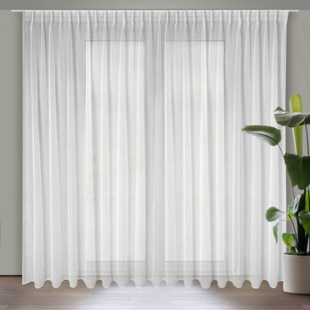 Firana Gotowa Layla 300X270Cm Biały - Taśma - 1