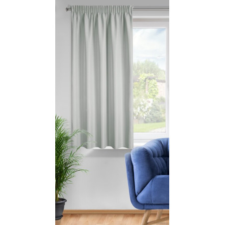 Zasłona Gotowa Rita Na Taśmie 140x175cm Stalowy - 2