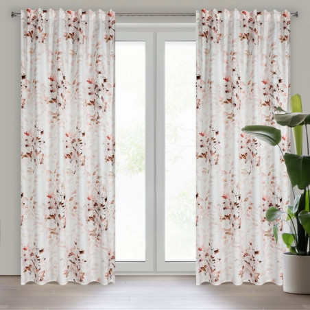 Zasłona Gotowa D91 Powdery Na Taśmie 140x270cm Różowy - 1
