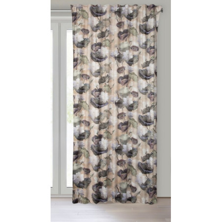 Zasłona Gotowa Lotos Na Taśmie 140x270cm Beżowy - 3