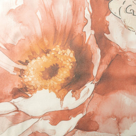 Koc Bawełniano-Akrylowy 150x200cm - Pomarańczowy - 4