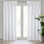Delikatna Firana Rebecca 140x250cm - Biały - Taśma - 1 Delikatna Firana Rebecca 140x250cm - Biały - Taśma - 1