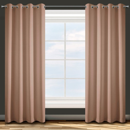 Zasłona Gotowa D91 Adore 140x250cm Jasnobrązowy - 1