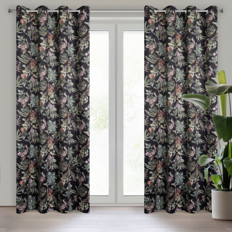Zasłona Gotowa Becky 140x250cm Czarny - 1