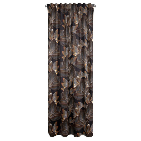 Zasłona Gotowa Larisa Na Taśmie 140x270cm Czarny - 4
