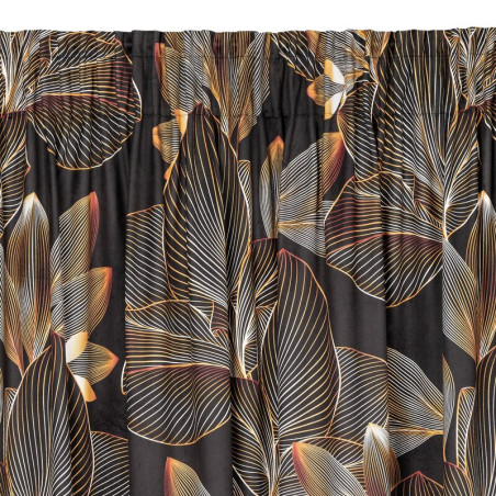 Zasłona Gotowa Larisa Na Taśmie 140x270cm Czarny - 5