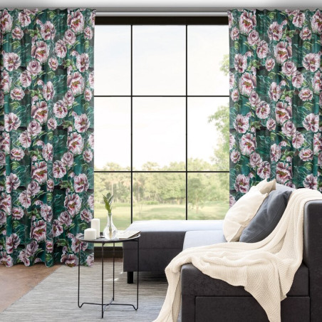 Zasłona Gotowa Palmera Na Taśmie 140x270cm Zielony - 15