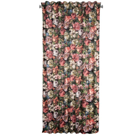 Zasłona Gotowa Peonia Na Taśmie 140x270cm Bordowy - 4
