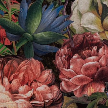 Zasłona Gotowa Peonia Na Taśmie 140x270cm Bordowy - 6