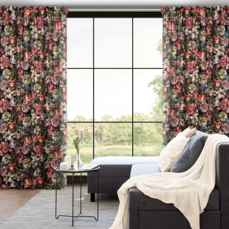 Zasłona Gotowa Peonia Na Taśmie 140x270cm Bordowy - 14
