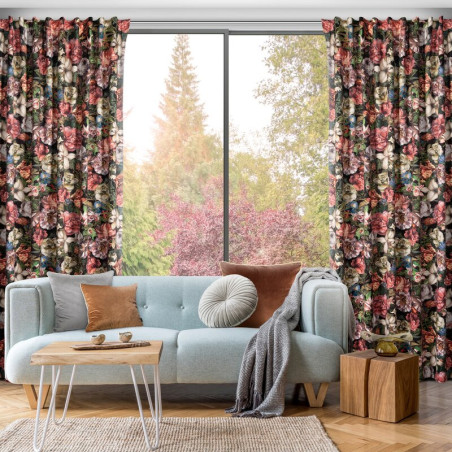 Zasłona Gotowa Peonia Na Taśmie 140x270cm Bordowy - 15