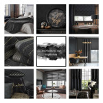 Zasłona Aggie 140x270cm - Czarna - Taśma - 11 Zasłona Aggie 140x270cm - Czarna - Taśma - 11