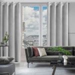 Zasłona Welwetowa Rosa 135x250cm - Srebrny - Przelotki - 12 Zasłona Welwetowa Rosa 135x250cm - Srebrny - Przelotki - 12