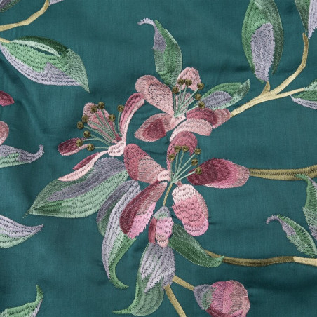 Komplet Pościeli Haft5 160x200cm, 2 szt. 70x80cm Turkusowy - 4