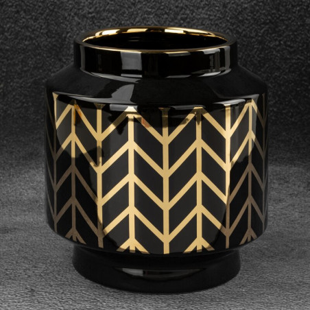 Wazon Dekoracyjny Emera 18X19Cm - Czarny - 2