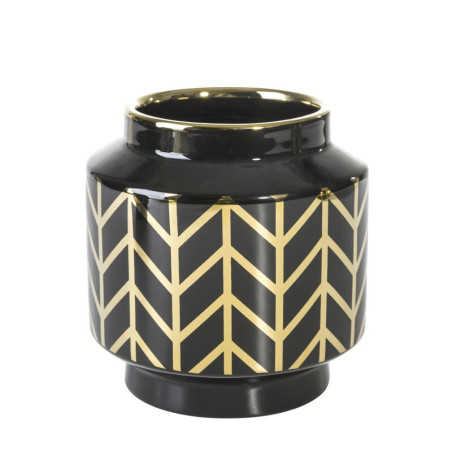 Wazon Dekoracyjny Emera 15X16Cm - Czarny - 1