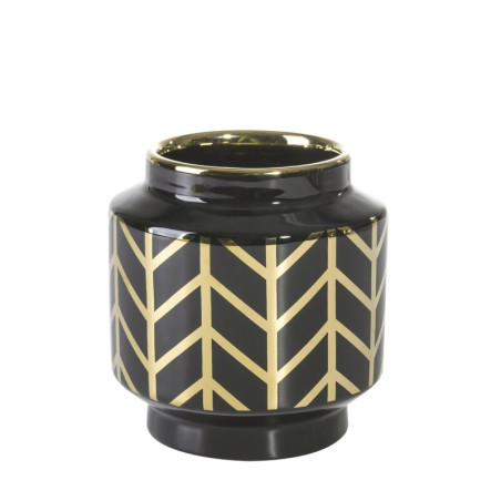 Wazon Dekoracyjny Emera 12X13Cm - Czarny - 1