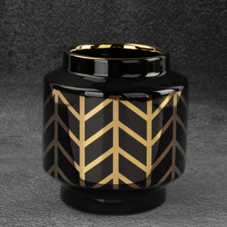 Wazon Dekoracyjny Emera 12X13Cm - Czarny - 2