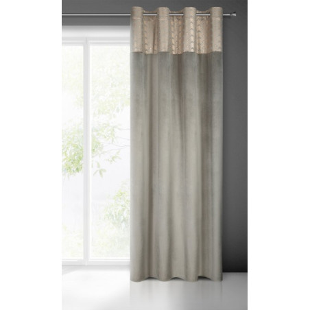 Zasłona Gotowa Elen 140X250Cm Stalowy - Przelotki - 3
