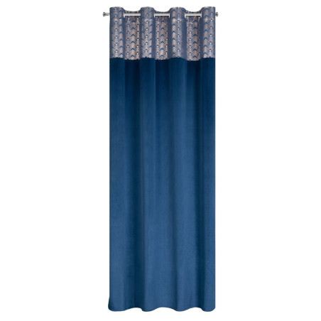 Zasłona Gotowa Elen 140X250Cm Granatowy - Przelotki - 4