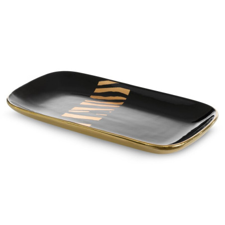 Patera Dekoracyjna Selena 30X16X3Cm Czarny - 1
