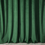Zasłona Welwetowa Pierre 140x300cm - Ciemny Zielony - Taśma - 7 Zasłona Welwetowa Pierre 140x300cm - Ciemny Zielony - Taśma - 7
