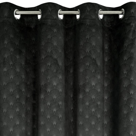 Zasłona Gotowa Julia 140X250Cm Czarny - Przelotki - 4
