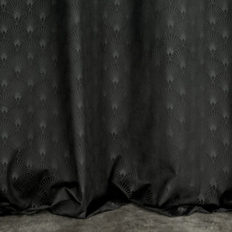 Zasłona Gotowa Julia 140X250Cm Czarny - Przelotki - 7