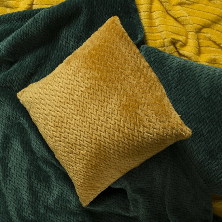 Koc Cindy 200x220cm - Ciemna Zieleń - 9 Koc Cindy 200x220cm - Ciemna Zieleń - 9