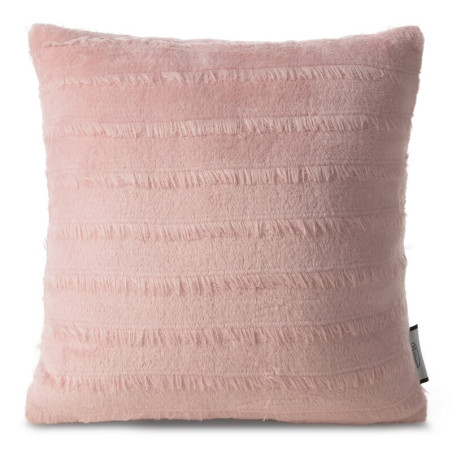 Poszewka flano bardzo miękka w dotyku 40cm x 40cm - Różowy - 1