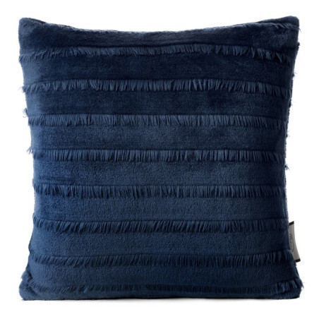 Poszewka flano bardzo miękka w dotyku 40cm x 40cm - Granatowy - 1