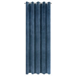 Zasłona Gotowa Villa 140x250cm - Granatowy - Przelotki - 3 Zasłona Gotowa Villa 140x250cm - Granatowy - Przelotki - 3